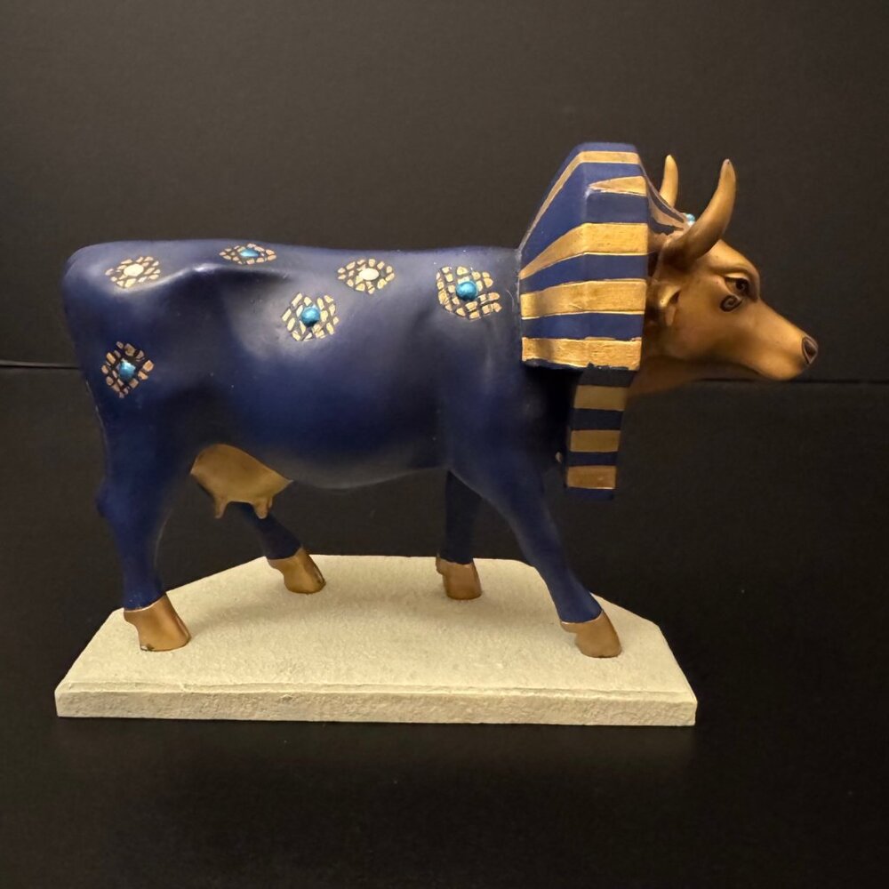 Cow Parade "Tutancowmon" Cow Resin Figurine #9126 Vintage 2000 Limited Edition - Picture 4 of 13